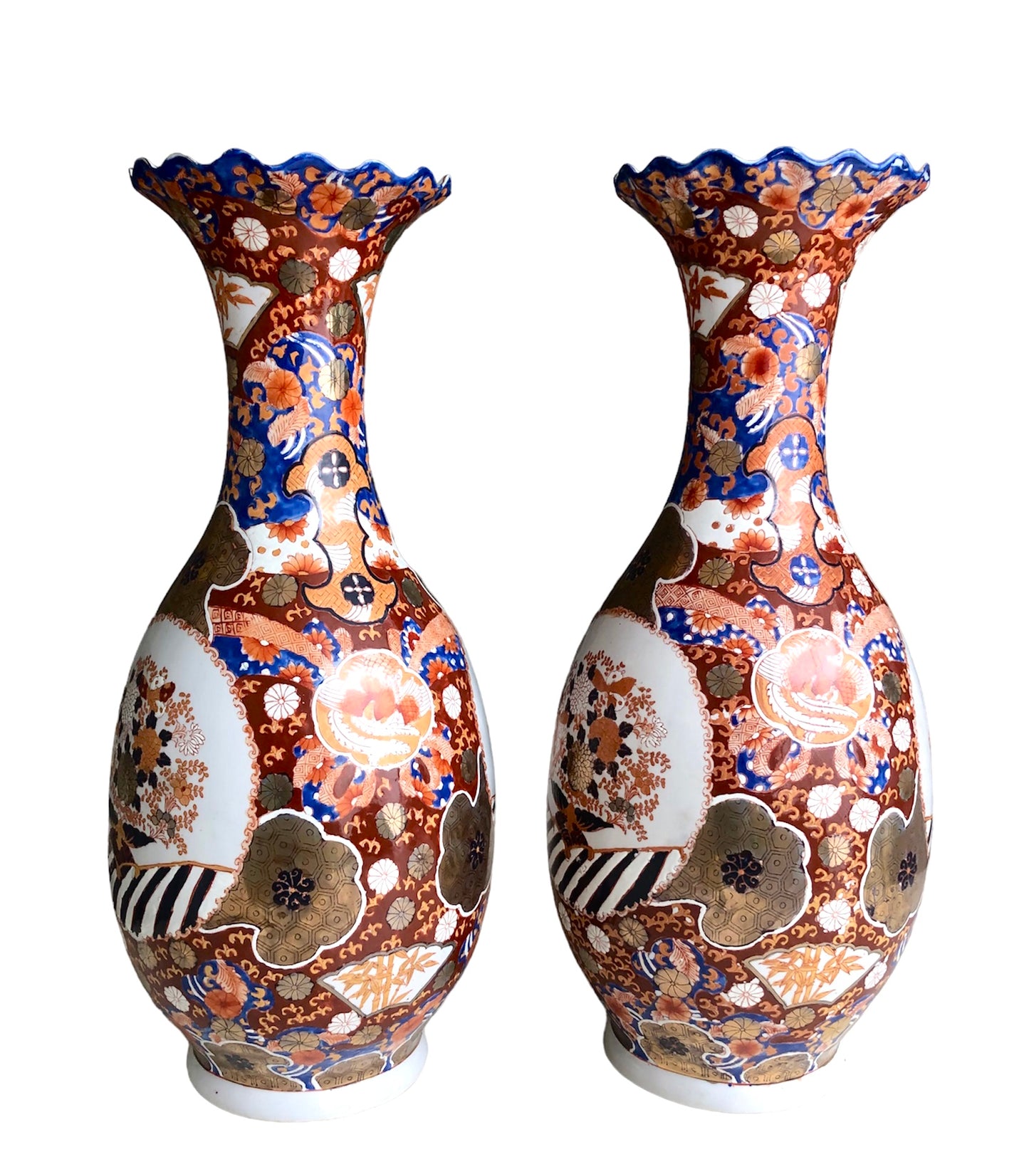 Vaas (2stuks) Imari- porselein