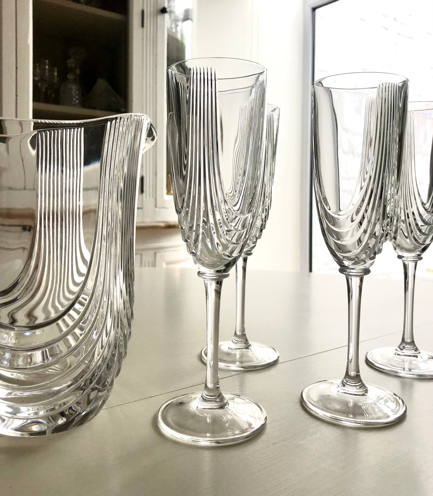 Kristallen apero set