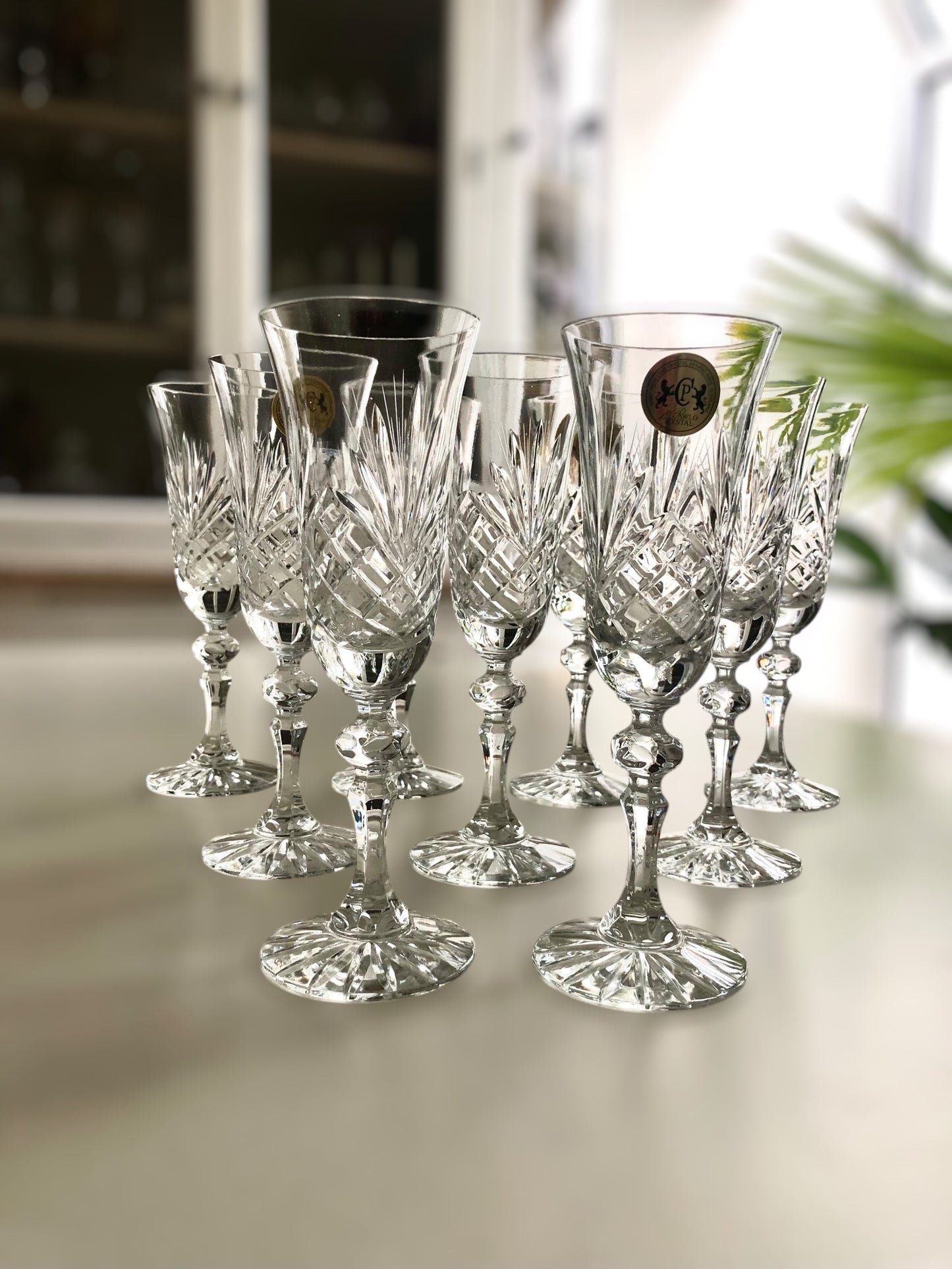 kristallen champagnefluiten