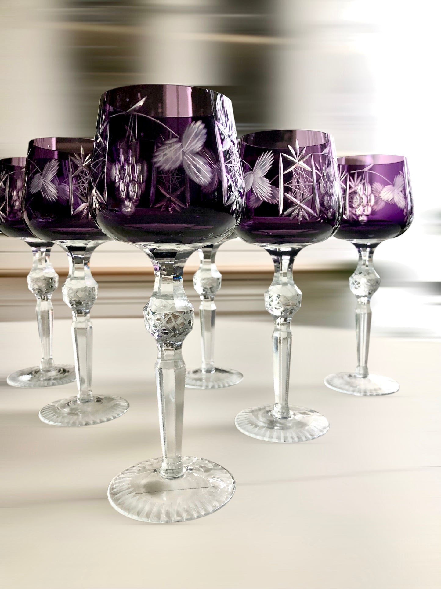 Kristallen wijnglazen