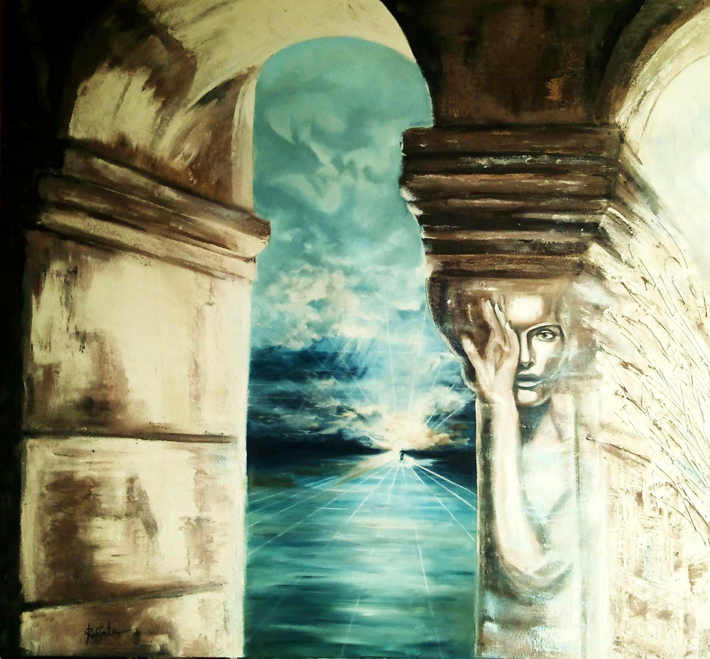 Schilderij ,Walker’