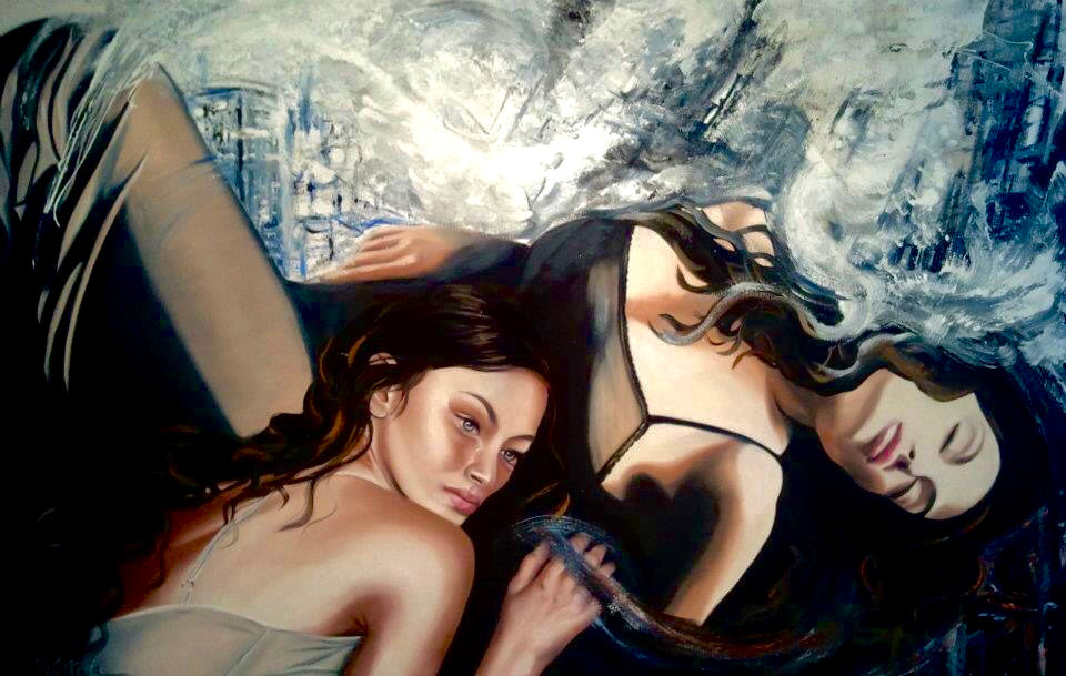 Schilderij ,Damaged Road’