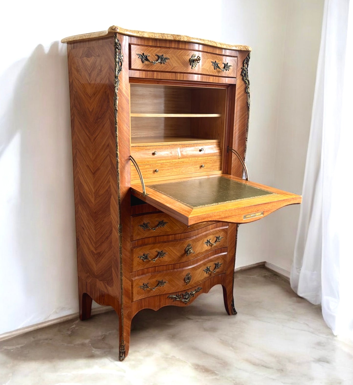 Secretaire Abattant With Drop Front Writing Bureau